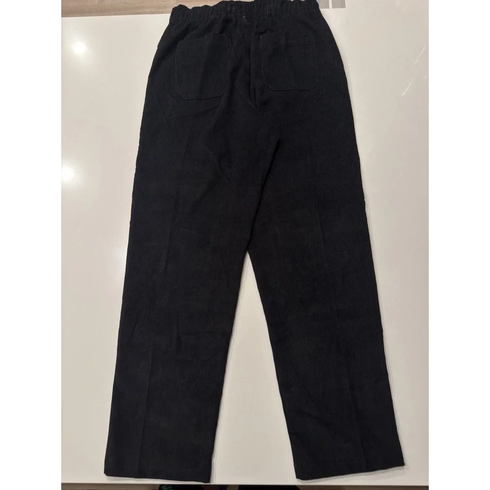 Adidas Trefoil Graphic Corduroy Sweatpants Men's Black M Originals